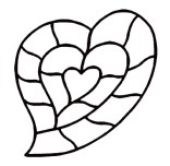 Organicstone - Stoneislands - Heart Maxi - outline drawing